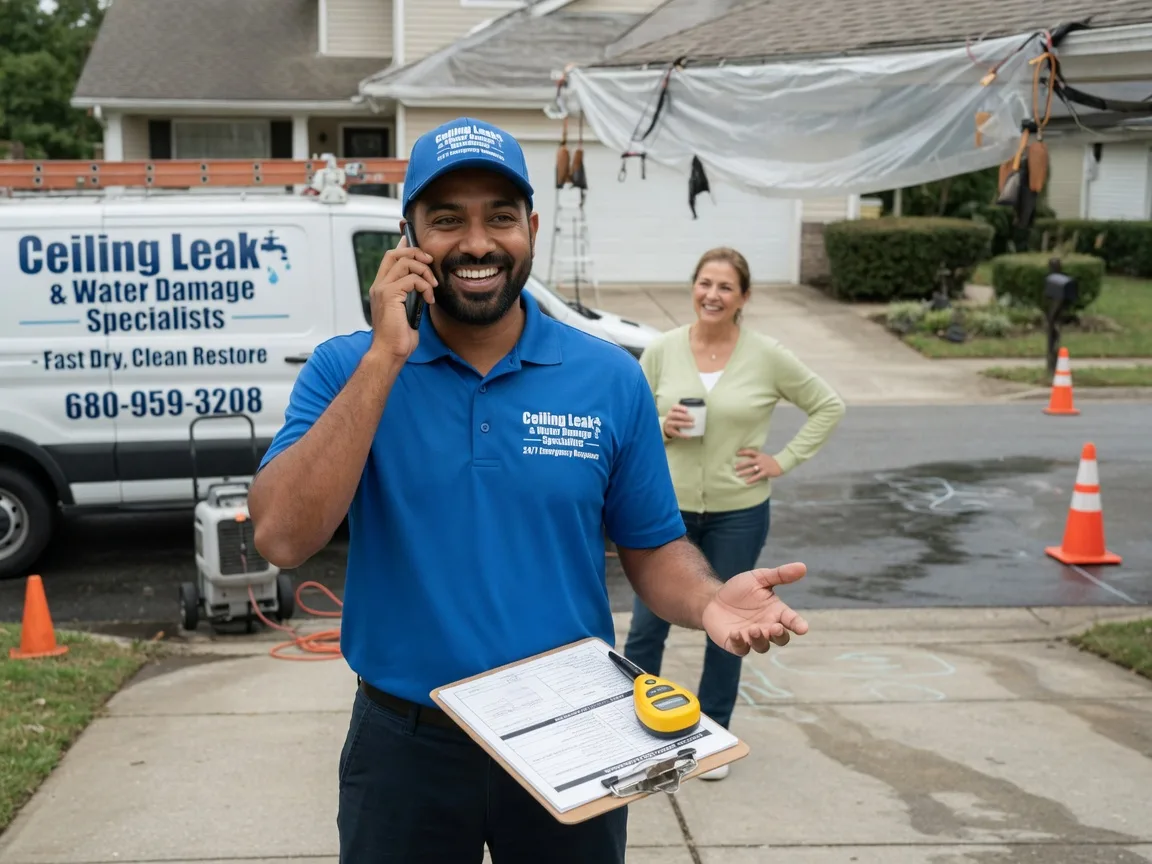 Ceiling Leak Cleanup Waukee, IA FAQs
